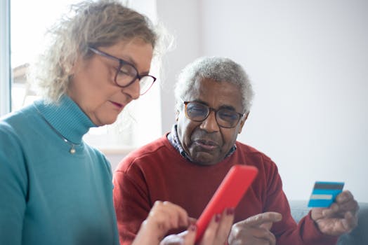 retiree making a mortgage payment online